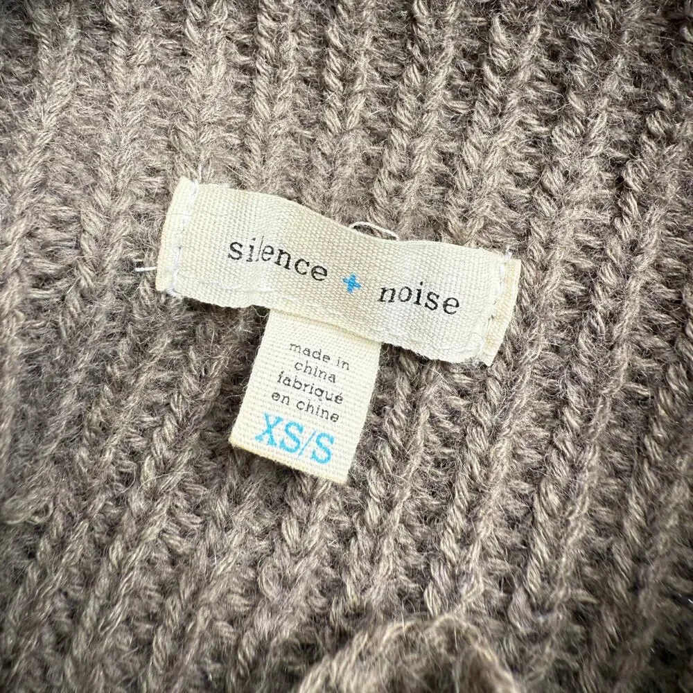 Urban Outfitters Silence + Noise Gunner Plaid Mock Neck Sweater